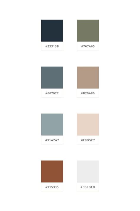 The Color Scheme For An Interior Design Project With Different Shades