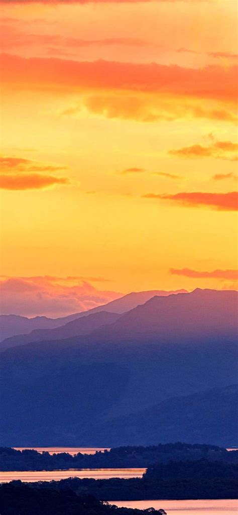 Iphone Pro Wallpaper Amazing Sunset Mountains Wallpaper Hd Mountain