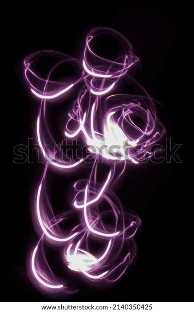 Light Painting Abstract Purple Color Stock Photo 2140350425 Shutterstock