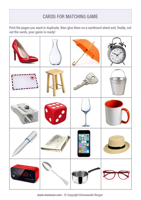 Free Printable Pictures Of Common Objects Printable Word Searches