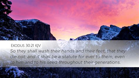 Exodus 30 21 KJV Desktop Wallpaper So They Shall Wash Their Hands And