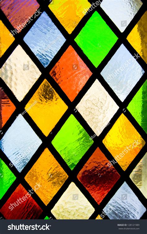 Stained Glass Window Colored Glass Stock Photo 128121989 Shutterstock