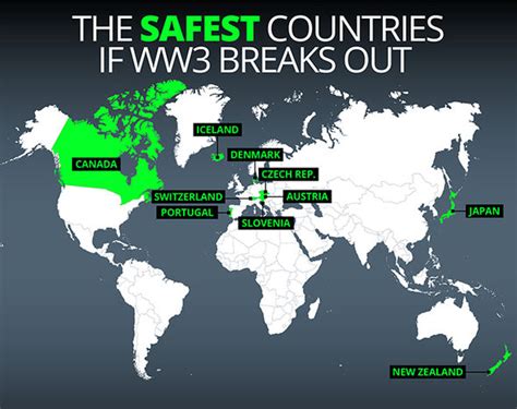 Japan has been in the top ten countries in the global peace index for 12 years, consistently receiving high marks for low crime rates, internal conflict, and political terror. MAPPED: World War Three won't hit THESE countries - safest ...