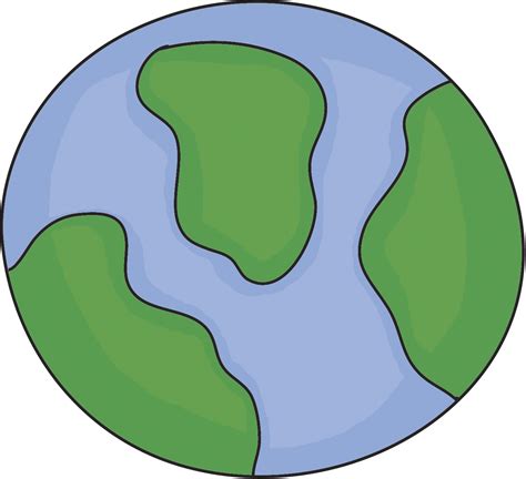 Earth Planet Drawings Clipart Best