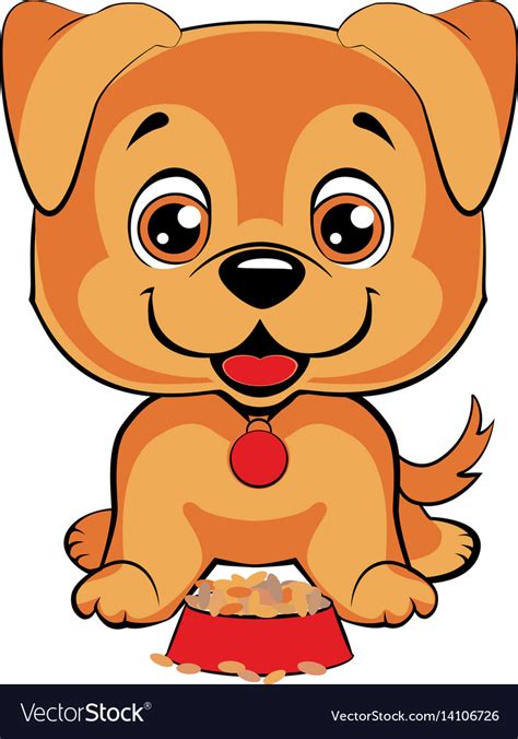 Cute Cartoon Dog Children S Funny Royalty Free Vector Image