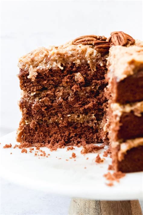 Remove from oven and sprinkle the chocolate chips over the crust. Moist layers of German Chocolate Cake slathered with the ...