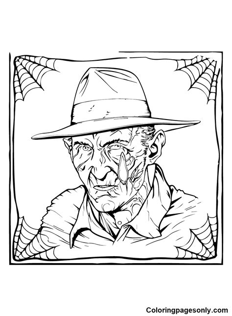 Printable Freddy Krueger Coloring Page Free Printable Coloring Pages