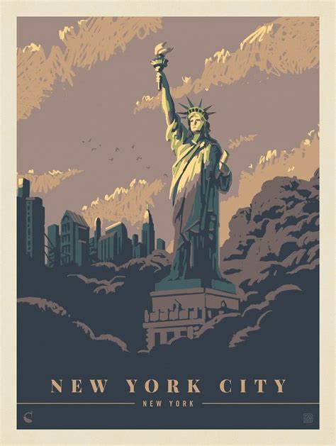 Usa New York City Shining Hope Anderson Design Group Poster Art
