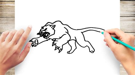 How To Draw A Panther Youtube