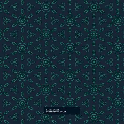 Free Vector Dark Background With Green Pattern