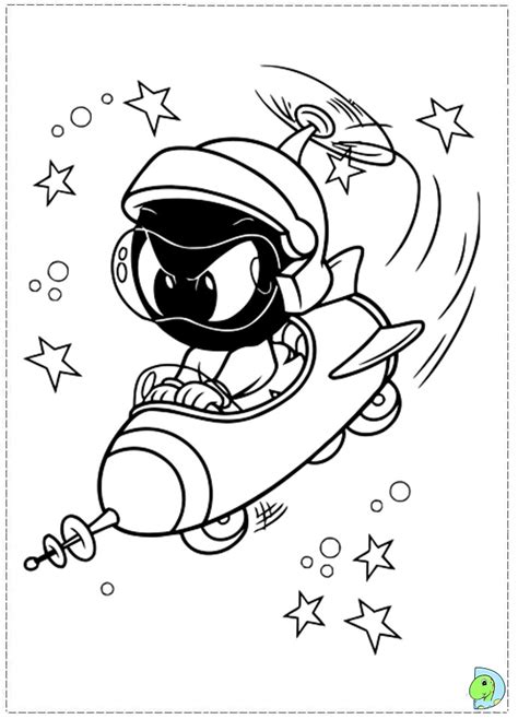 Marvin The martian Coloring page- DinoKids.org