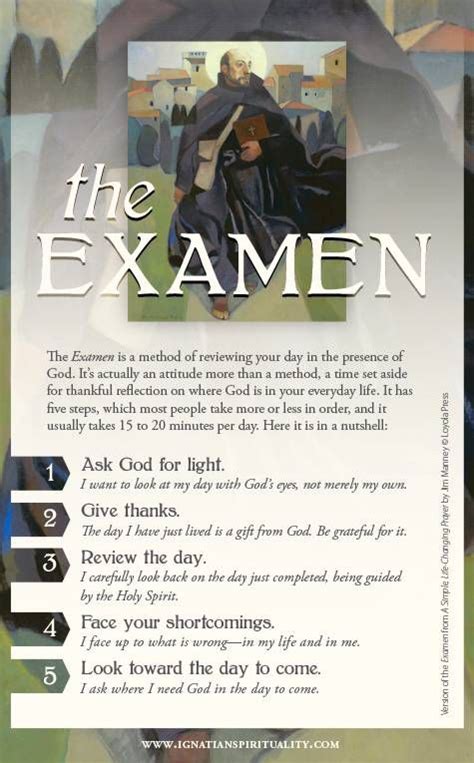 Examen Prayer Card Version From A Simple Life Changing Prayer By Jim