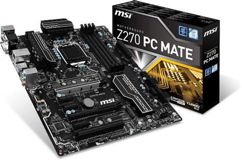 Msi Z270 Pc Mate Desktop Motherboard Intel Chipset Socket H4 Lga 1151