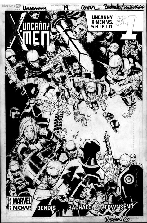 Comic Art For Sale From Coollines Artwork BACHALO CHRIS TIM TOWNSEND Uncanny X Men