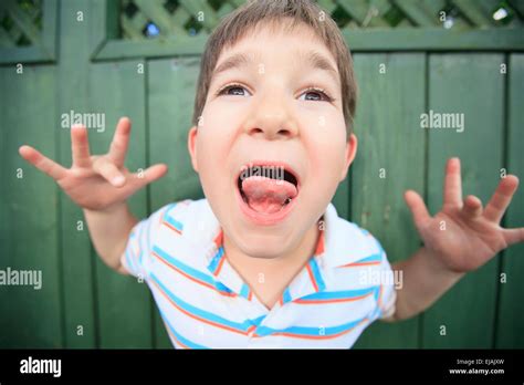 Funny Face Of A Little Boy Hi Res Stock Photography And Images Alamy