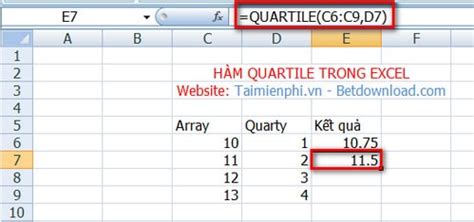 Since 3.7th observations lies between 3rd and 4th value in the ordered group, or midway between 12 and 17 therefore. Hàm QUARTILE trong Excel, Hàm trả về tứ phân vị của tập dữ ...