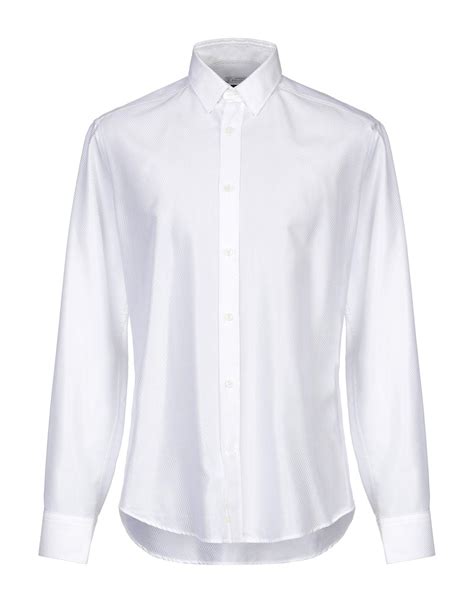 Versace Cotton Shirt In White For Men Lyst