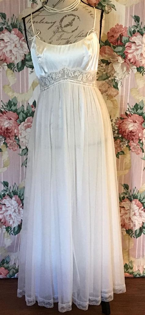 Claire Sandra By Lucie Ann Bridal Nightgown Etsy