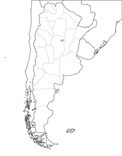 Mapa Político Mudo De Argentina Para Imprimir Mapa De Provincias De