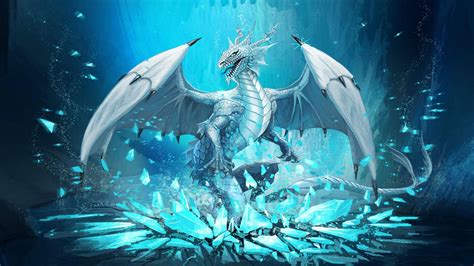 Download Ice Dragon Artwork Wallpaper