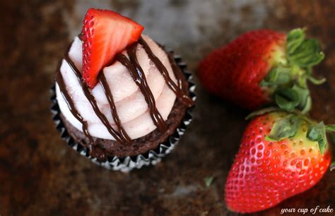 chocolate strawberry cupcakes your cup of cake