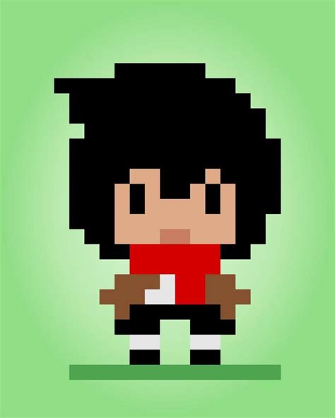 8 Bit Male Character Pixels Human Pixels In Vector Illustrations For