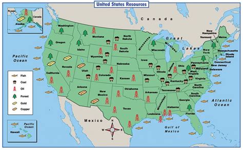 United States Resource Map Printable Map