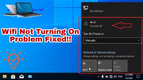 How To Turn On Wifi On Window 10 In Laptop Wifi Not Turning On