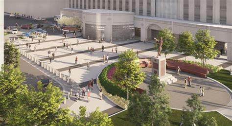 Renderings For Jersey Citys Exchange Place Pedestrian Plaza Show More