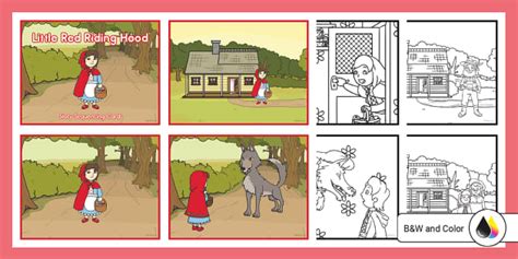 Little Red Riding Hood Story Sequencing Cards Teacher Made