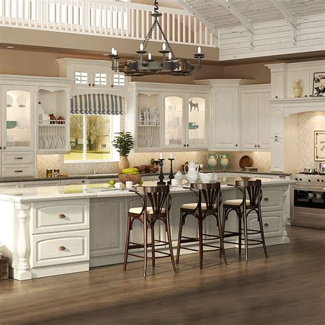 Guangzhou Professional American Project Solid Wood Kitchen Cabinets