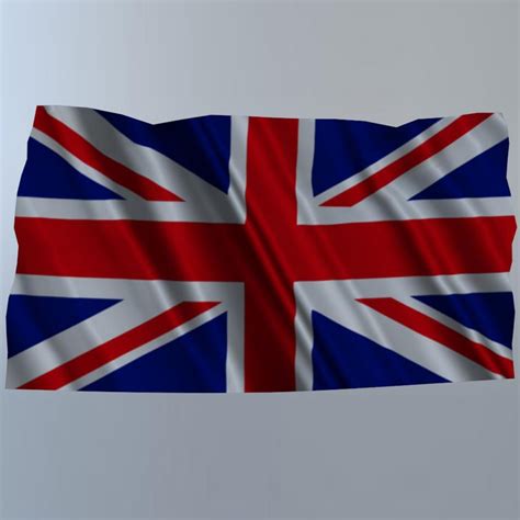 Modelo 3d Bandera Para Muro Reino Unido Turbosquid 1239773
