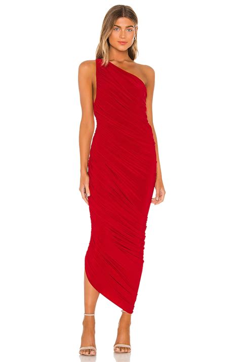 Norma Kamali Diana Gown In Red Revolve