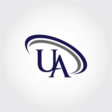 Monogram Ua Logo Design By Vectorseller Thehungryjpeg