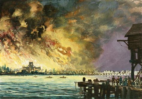 The Great Fire Of London Reproductions Of Famous Paintings For Your Wall