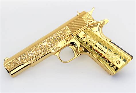 Buy 1911 Colt Government 38 Super 24k Gold Vines And Berries With