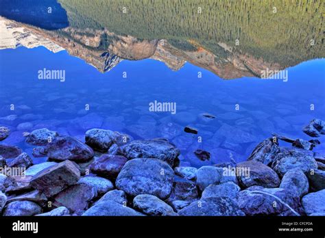 Autumn At Lake Louise In Banff National Park Hi Res Stock Photography