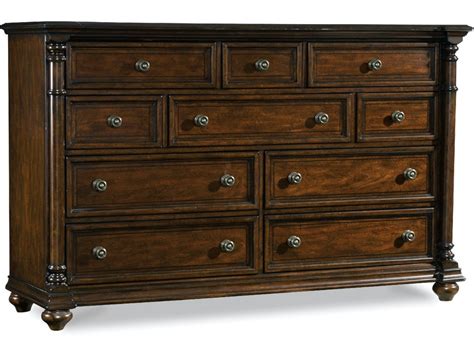 Our customer can find hooker bedroom furniture pieces at a discounted price that are overstock items, items that have been discontinued, or showroom pieces from the hooker furniture market. Hooker Furniture Bedroom Leesburg Dresser 5381-90002
