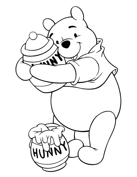 Kanga and roo are collecting easter eggs. Winnie the pooh coloring pages | The Sun Flower Pages