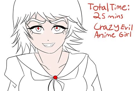 Crazy Evil Anime Girl By Artworx88 On Deviantart