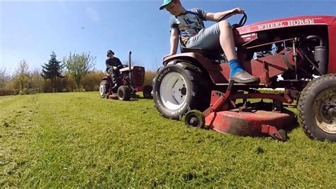 Wheel Horse Commando 800 And C 160 Mowing Youtube