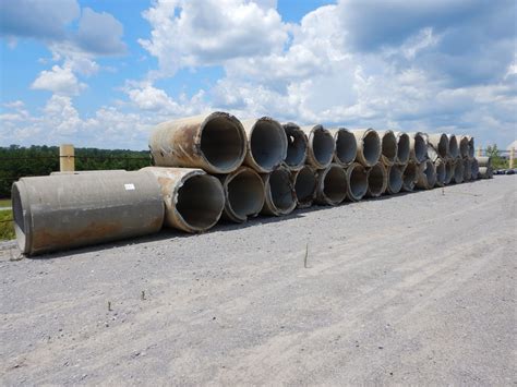Concrete Culverts Used Pipe Jm Wood Auction Company Inc