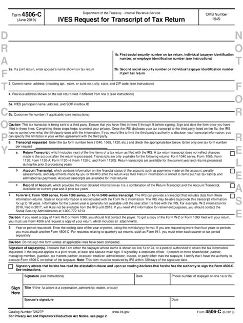 4506 C Form Fill Out And Sign Online Dochub