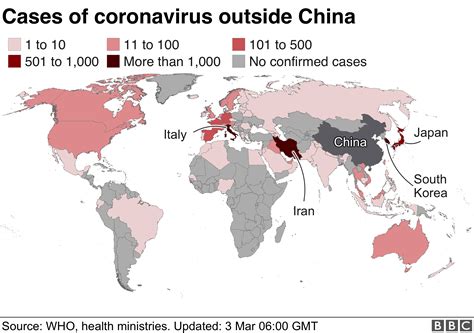 Coronavirus Maps And Charts A Visual Guide To The Outbreak Bbc News