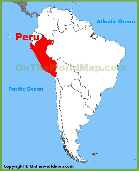 Peru Location On The South America Map