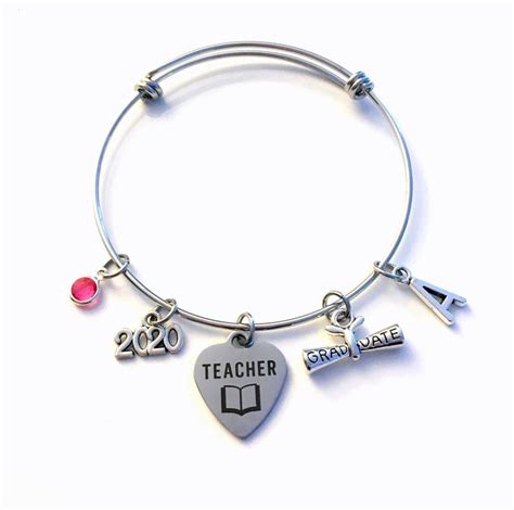 Maybe you would like to learn more about one of these? Graduation Gift for Teacher Bracelet, 2020 Teaching Grad ...