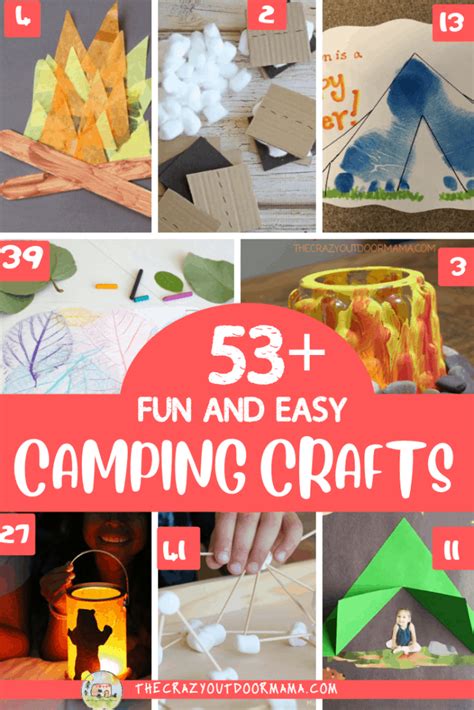 51 Funnest Camping Crafts For Kids Of All Ages The Crazy Outdoor Mama