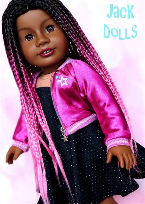 Custom Ooak American Girl Doll Olivia Pink Braided Hair Etsy In 2021