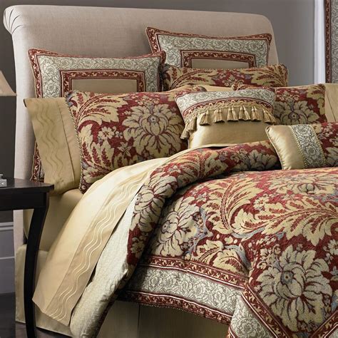 Croscill king comforter set w/ bedskirt. Croscill Fresco 7 Pc. Bedding Set Queen Size Reversible ...