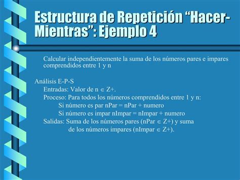 Ppt Estructuras De Repetición Hacer Mientras Powerpoint